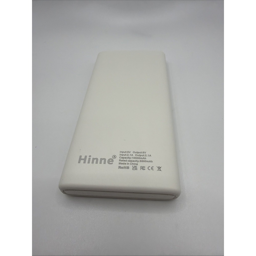 Hinne 10000mAh White Portable Power‎ Bank With 4 Ports
